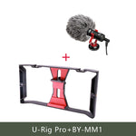 Auxmega™ U-Rig Pro Stabilizer Smartphone Video Rig w/ 3 Shoe Mounts