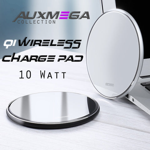 Auxmega™ 10W Qi Wireless Charge Pad For iPhone/Samsung/Xiaomi - Celly Swag