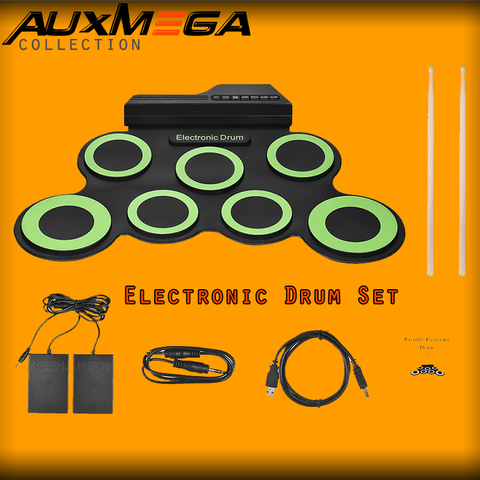 Auxmega™ Portable Electronic Drum Set