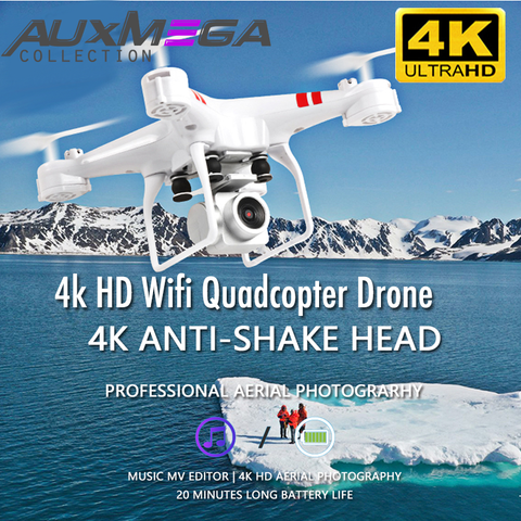 Auxmega 4k HD Wifi Quadcopter Drone