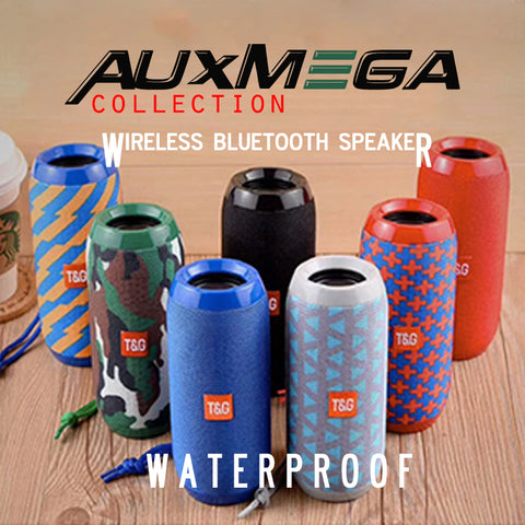 Auxmega™ Waterproof Portable Bluetooth Speaker w/TF Card Support - Celly Swag