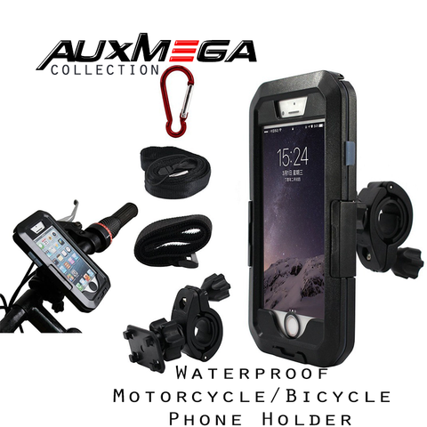Auxmega™ Waterproof Motorcycle/Bicycle Phone Holder