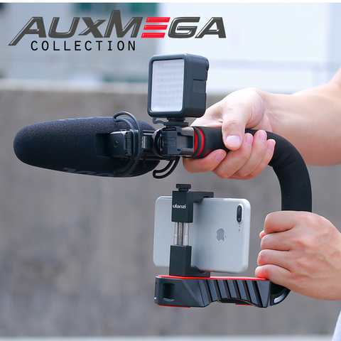 Auxmega™ U-Grip Pro Triple Shoe Mount Gimbal Stabilizer