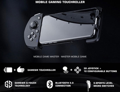 Auxmega G6 Wireless Gamepad for iOS/Android