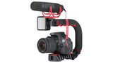 Auxmega™ U-Grip Pro Triple Shoe Mount Gimbal Stabilizer