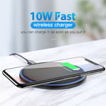 Auxmega™ 10W Qi Wireless Charge Pad For iPhone/Samsung/Xiaomi - Celly Swag