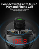 Auxmega™ Bluetooth FM / MP3 Transmitter w/ Dual USB Car Charger - Celly Swag