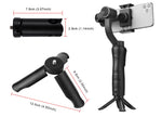 Auxmega™ 3-Axis Handheld Gimbal Stabilizer w/Focus Pull & Zoom Action Camera (Solo/Kit) - Celly Swag