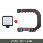 Auxmega™ U-Grip Pro Triple Shoe Mount Gimbal Stabilizer