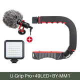 Auxmega™ U-Grip Pro Triple Shoe Mount Gimbal Stabilizer