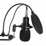 Auxmega™ Professional Condenser 3.5mm Microphone with Mic Stand + Pop Filter