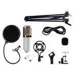 Auxmega™ Professional Condenser 3.5mm Microphone with Mic Stand + Pop Filter