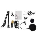 Auxmega™ Professional Condenser 3.5mm Microphone with Mic Stand + Pop Filter