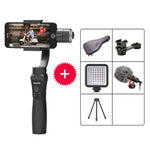 Auxmega™ 3-Axis Handheld Gimbal Stabilizer w/Focus Pull & Zoom Action Camera (Solo/Kit) - Celly Swag