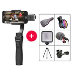 Auxmega™ 3-Axis Handheld Gimbal Stabilizer w/Focus Pull & Zoom Action Camera (Solo/Kit) - Celly Swag