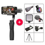 Auxmega™ 3-Axis Handheld Gimbal Stabilizer w/Focus Pull & Zoom Action Camera (Solo/Kit) - Celly Swag