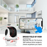 Auxmega™ 1080P Wireless Home Security Two-way IP Dome Camera w/ Audio Surveillance by Anran