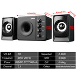 Auxmega™ Full Range 3D Stereo Studio Monitor Speakers by Sada