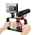 Auxmega™ U-Rig Pro Stabilizer Smartphone Video Rig w/ 3 Shoe Mounts