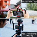 Auxmega™ U-Rig Pro Stabilizer Smartphone Video Rig w/ 3 Shoe Mounts