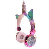 Auxmega™ Cute Unicorn Wired Headphone w/ Mic