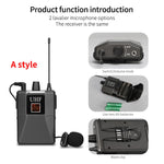 Auxmega™ 4Channel Wireless Lavalier Microphone