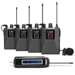 Auxmega™ 4Channel Wireless Lavalier Microphone