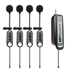 Auxmega™ 4Channel Wireless Lavalier Microphone