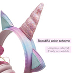 Auxmega™ Cute Unicorn Wired Headphone w/ Mic