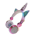 Auxmega™ Cute Unicorn Wired Headphone w/ Mic