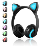 Auxmega™ LED Cat Ear Noise Cancelling Bluetooth Headphones w/ Mic