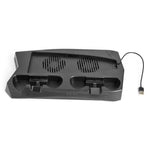 Auxmega Cooling Bracket Fan + 3 Hub USB Dual Controller Charging Station For PS5